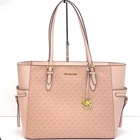 MICHAEL KORS GILLY LARGE DRAWSTRING TRAVEL TOTE BALLET SIGNATURE COLOR - Picture 3 of 14